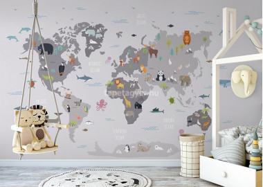 Térképes tapéták GYT023