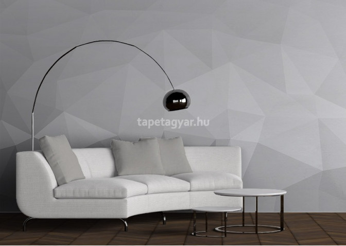 Design tapéta -Polygon Grey