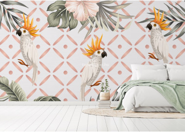 Design tapéta kakadu