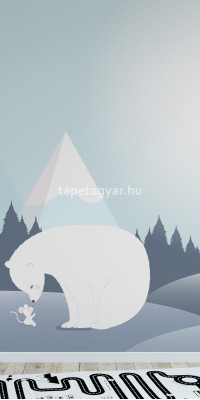 Gyerektapéta jegesmaci fiú