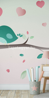 Gyerektapéta madarak vignette