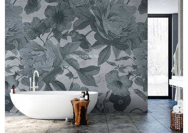 Design tapéta malva szürke