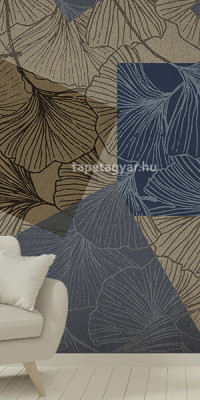 Design tapéta -Geometric gingko
