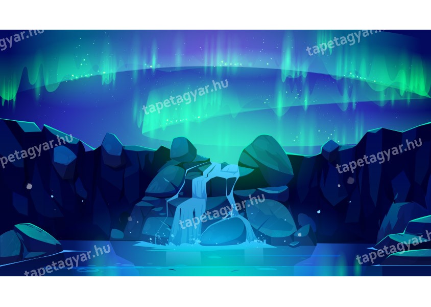 Gyerektapéta -Aurora borealis