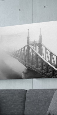 Budapest monokróm 09-vászonkép