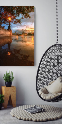 Tócsák tükrében - Budapest - 01 - vászonkép