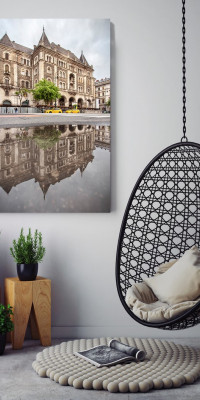 Tócsák tükrében - Budapest - 10 - vászonkép