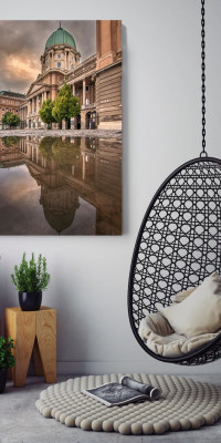 Tócsák tükrében - Budapest - 17 - vászonkép