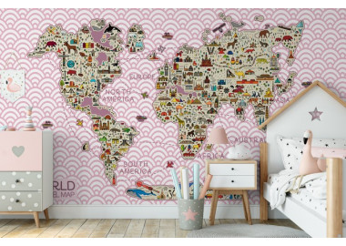 Térképes tapéták GYT004