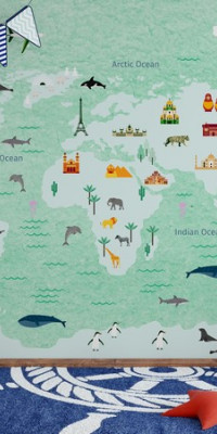 Térképes tapéták GYT009