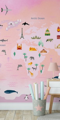 Térképes tapéták GYT010