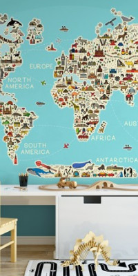 Térképes tapéták GYT021